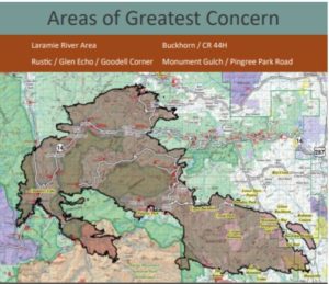 Areas of Greatest Concern identified by Larimer County